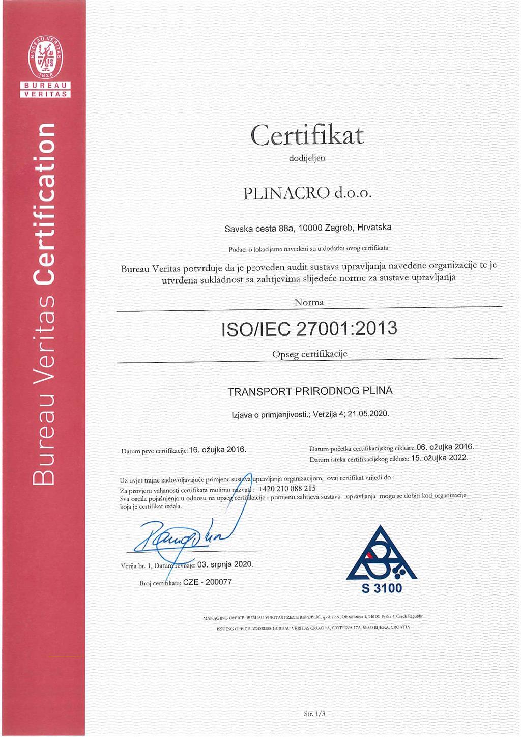 PLINACRO d.o.o. - Operator plinskoga transportnog sustava - Sustav ...